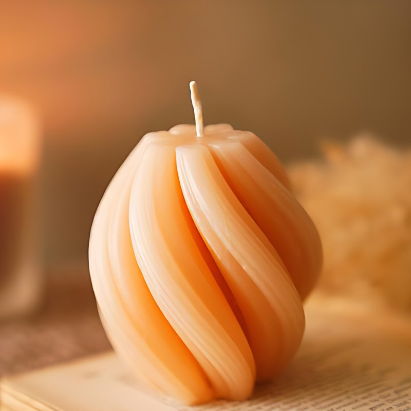 قالب شمع مدل گوي اسپيرال کد 08cm