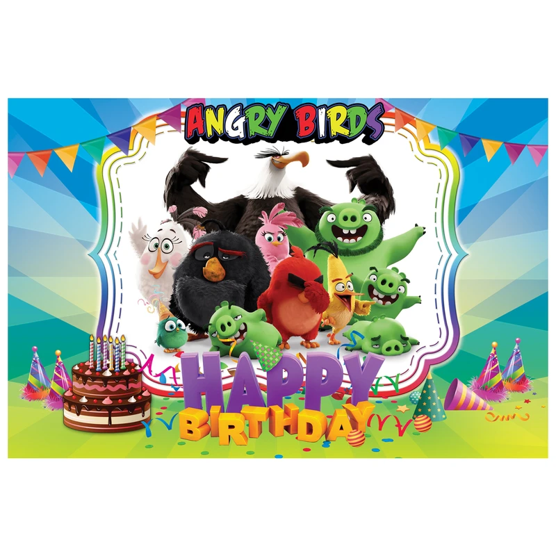 بنر تم تولد طرح پرندگان خشمگین کد 1078