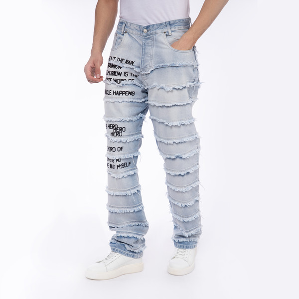 تخفیف شلوار جین آزاد مردانه لوسیفر مدل 77570