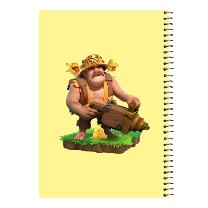 دفتر مشق 80 برگ اس جی مدل کلش رویال کد۷  