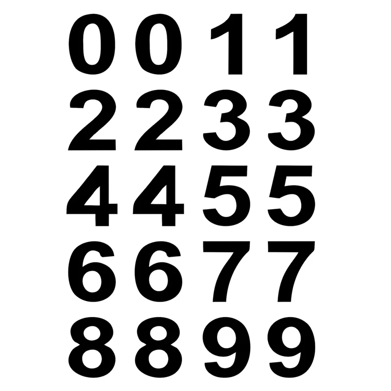 استیکر پارچه و لباس مدل حرارتی طرح اعداد انگلیسی1