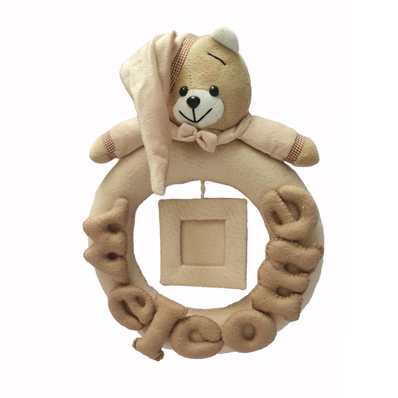دیوار کوب اتاق کودک مدل welcome خرس