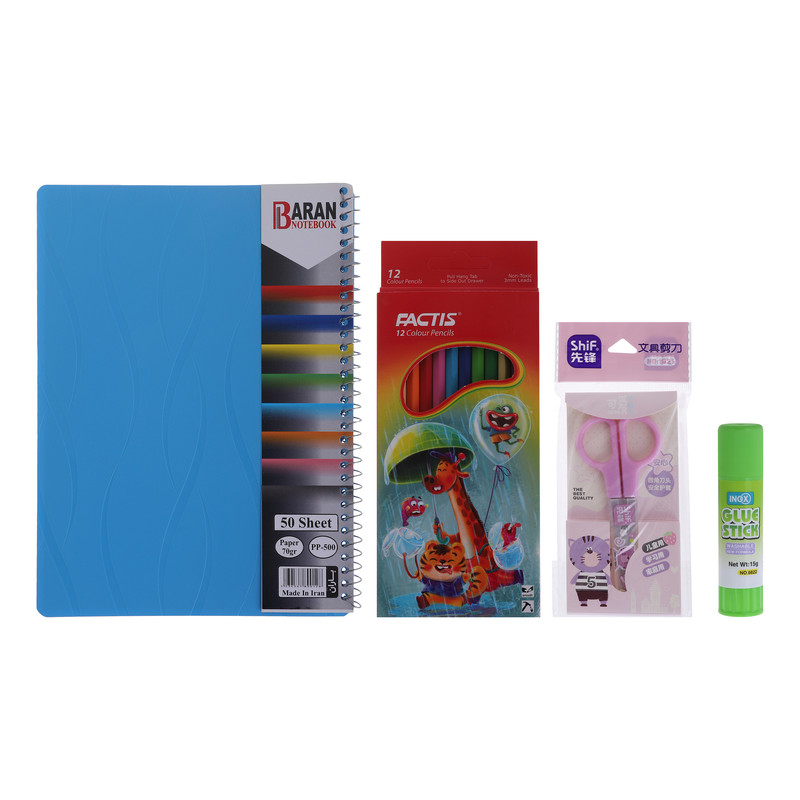 بسته لوازم تحریر فکتیس مدل زنگ هنر
