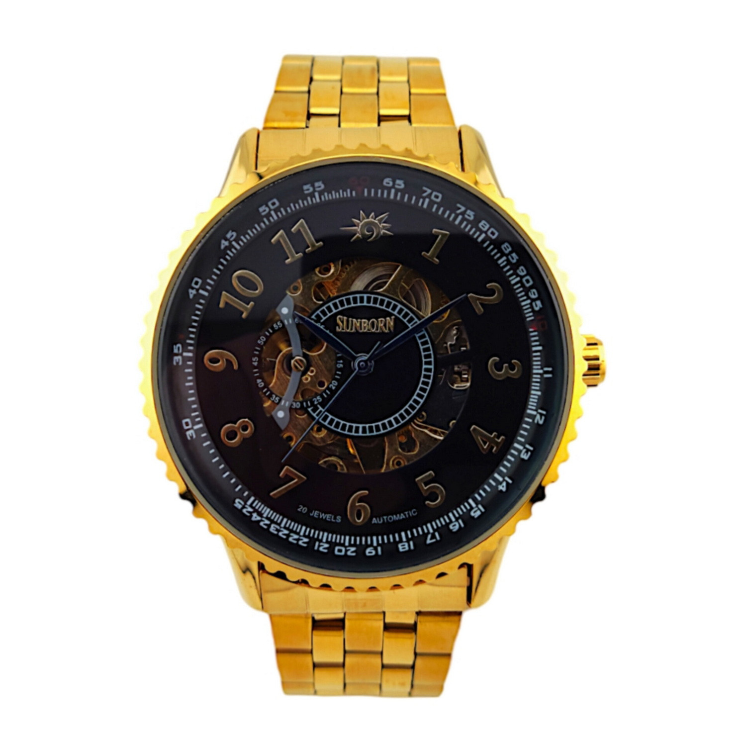 ساعت مچی عقربه‌ای مردانه سان بورن مدل اتوماتیک و کوکی کد 54052