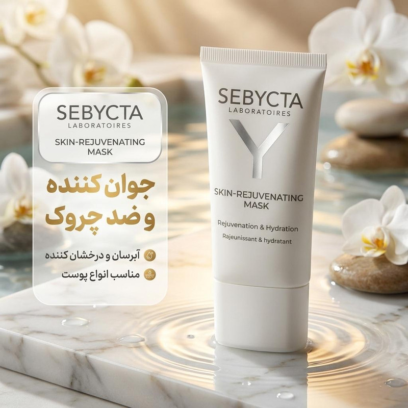 ماسک صورت جوان کننده سبیکتا مدل 01 حجم 50 میلی‌لیتر، ضد چروک، آبرسان، درخشان کننده، نرم کننده، مناسب انواع پوست و خانم‌ها
