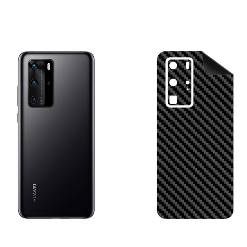 برچسب پوششی بستور مدل BT-Fiber طرح فیبر کربن برای مناسب گوشی موبایل هوآوی P40 Pro