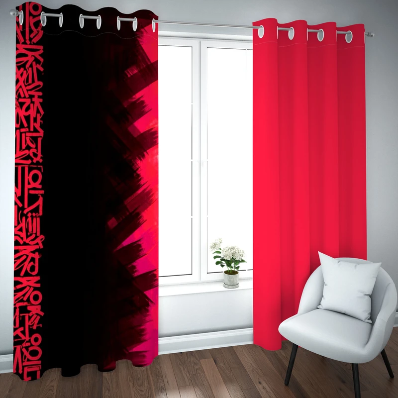 پرده مدل چاپی هازان سایز 300×150 سانتی متر 