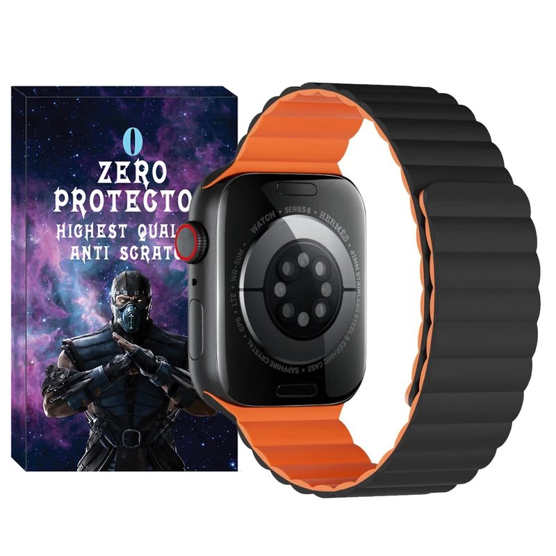 بند زیرو مدل SIC Link ZR BK مناسب برای اپل واچ سری 4/5/6/Se سایز 44 میلی متری