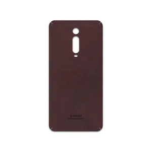 MAHOOT Matte-Dark-Brown-Leather Cover Sticker for Xiaomi Mi 9t