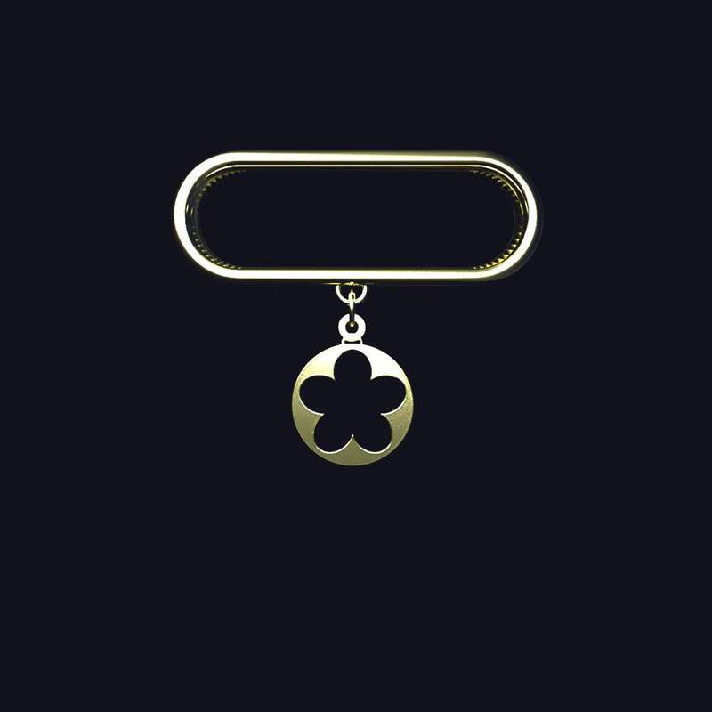 آویز ساعت طلا 18 عیار زنانه مدوپد مدل گل کد SE1-1750 آویز ساعت طلا 18 عیار زنانه مدوپد مدل گل کد SE1-1750