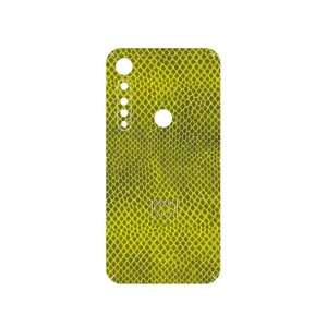 MAHOOT Yellow Snake Skin Cover Sticker for Motorola One Vision Plus