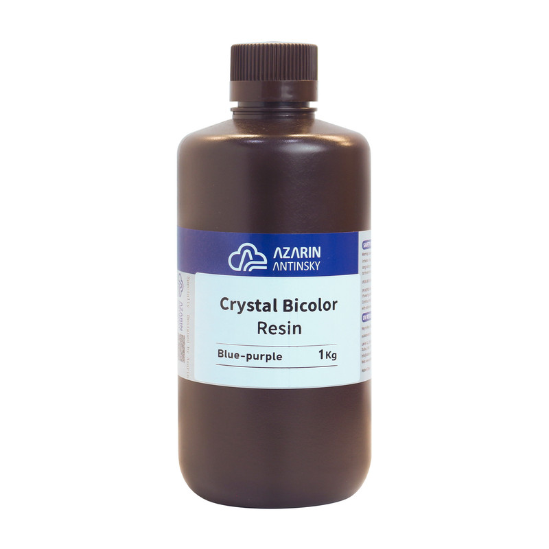 رزین پرینتر سه بعدی آذرین مدل Crystal Bicolor حجم 1 لیتر