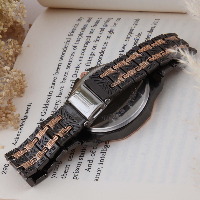 ساعت مچی عقربه ای زنانه مدل بند استیل کلاسیک کد WHW_408