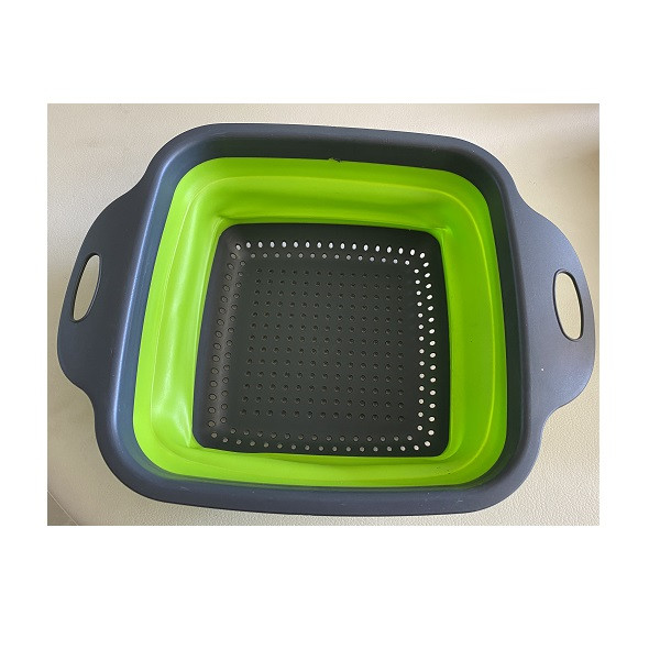 آبکش مدل سیلیکونی تاشو چهارگوش