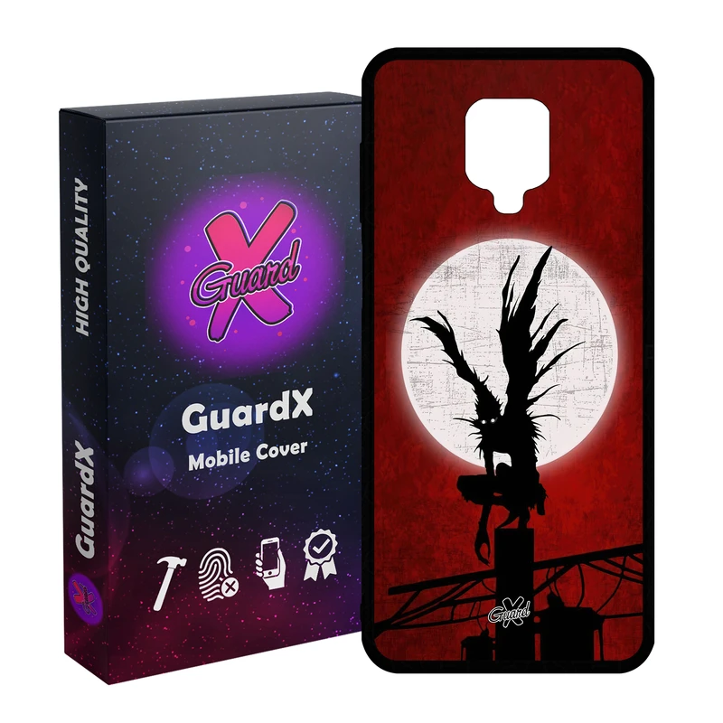 کاور گارد ایکس طرح دفترچه مرگ انیمه مدل Glass10556 مناسب برای گوشی موبایل شیائومی Redmi Note9 Pro/Note 9 Pro Max/Redmi Note 9S/MI Poco M2 Pro