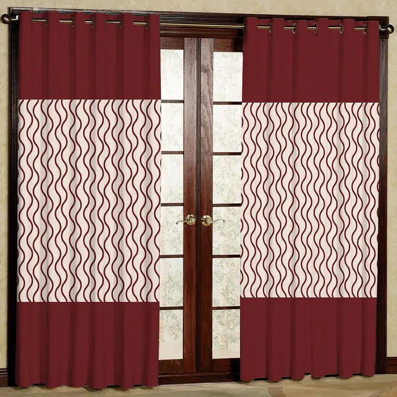 پرده مدل طرح دار مخمل پانچی کد 4244 سایز 140x200 سانتی متر