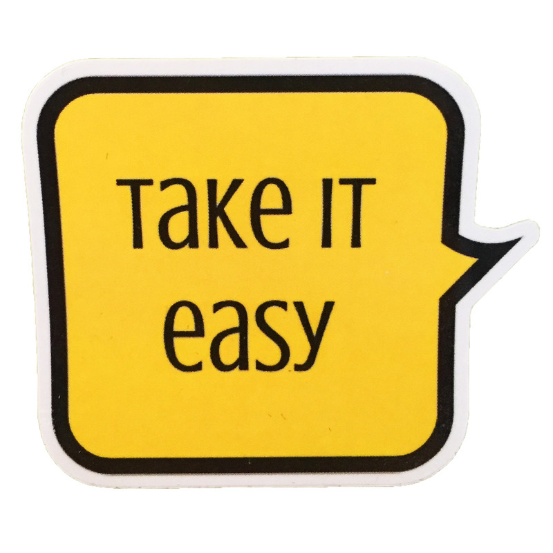 استیکر تزئینی موبایل و تبلت مدل Take It Easy کد 013