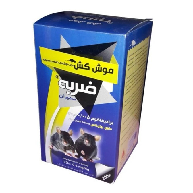 موش کش ضربه سمیران مدل پفکی وزن 200 گرم
