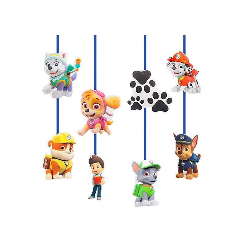 آویز تزئینی سورتک طرح تم سگ های نگهبان کد ST0691 بسته 8 عددی