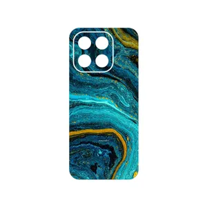 MAHOOT Turquoise marblewith golden streaks Cover Sticker for Honor X6c
