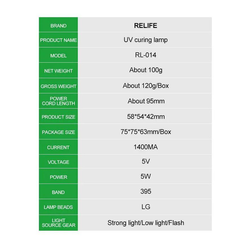 لامپ یووی ریلایف مدل RL-014 5W
