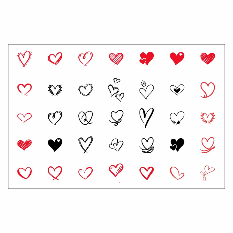 برچسب لنز ناخن مدل L2082 مجموعه 9 عددی