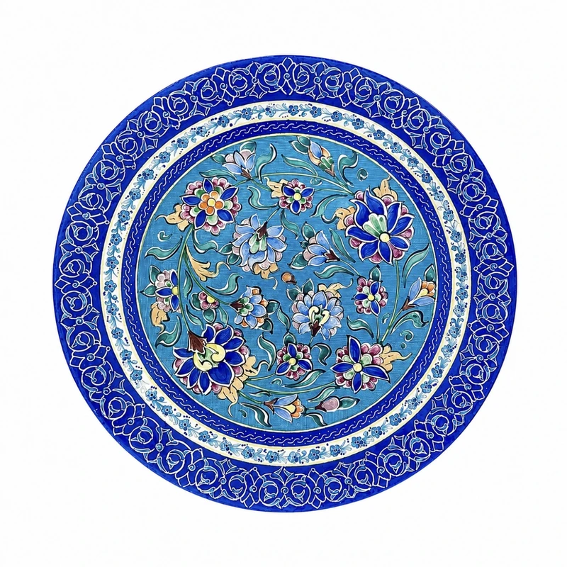 بشقاب میناکاری مسی کد 106