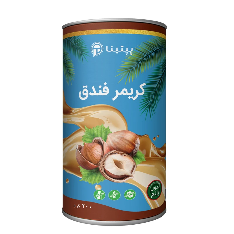 کریمر غیر لبنی با پودر شیر فندق بدون شکر پپتینا - 200 گرم