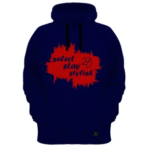 هودی زنانه 27 مدل SELECT STAY STYLISH کد H01 رنگ سرمه ای 