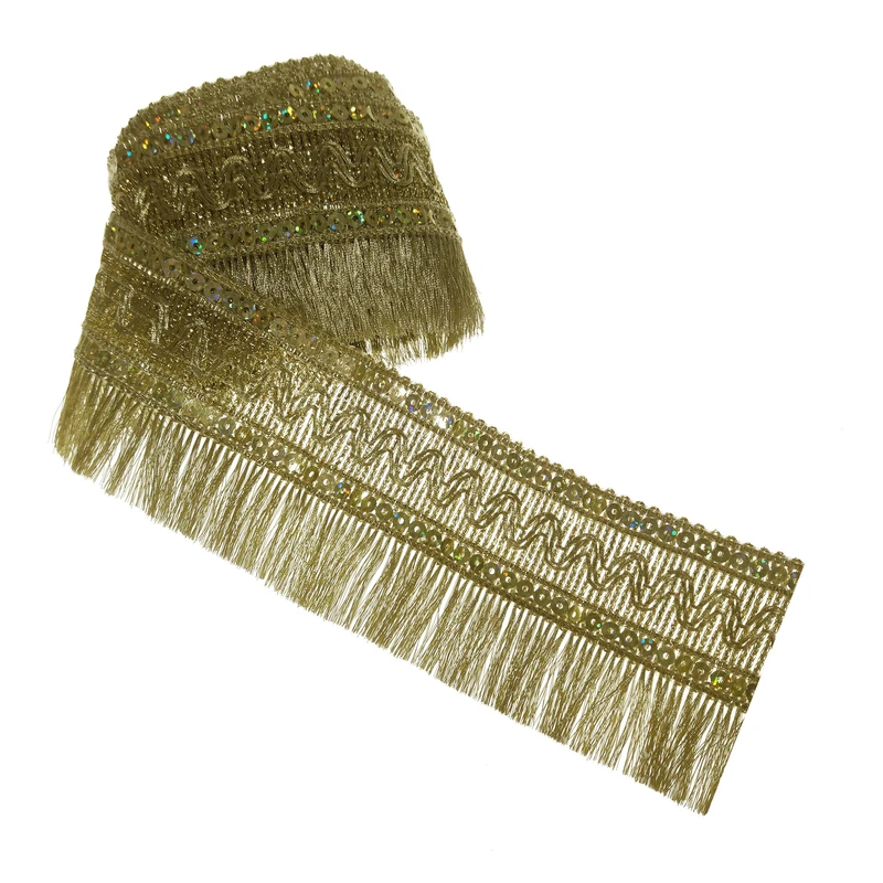 نوار یراق مدل ریشه کد Y6229 طول 1.6 متر