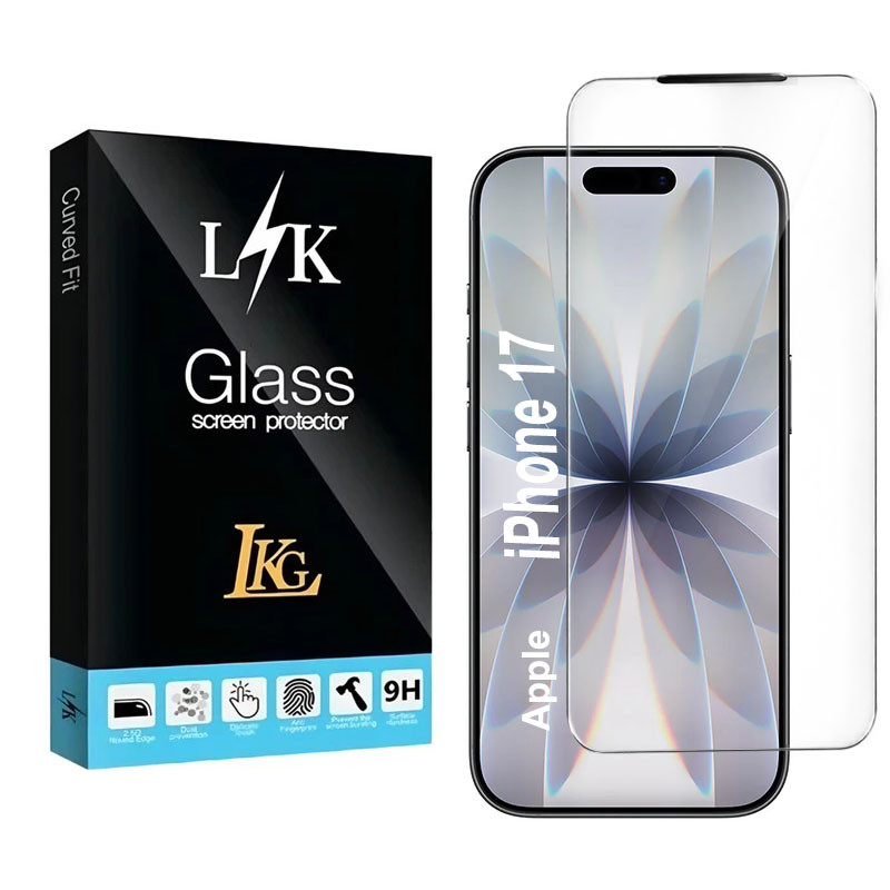 محافظ صفحه نمایش شیشه ای ال کا جی مدل Kusa-LK مناسب برای گوشی موبایل اپل iPhone 17