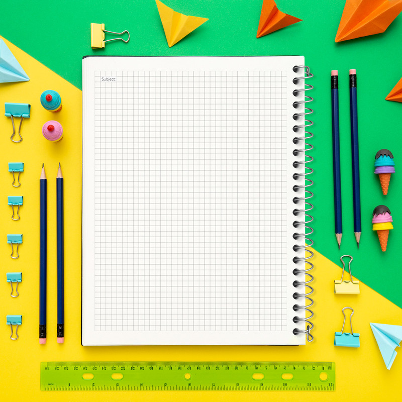 دفتر شطرنجی 50 برگ خندالو مدل کلاسیک کد N301