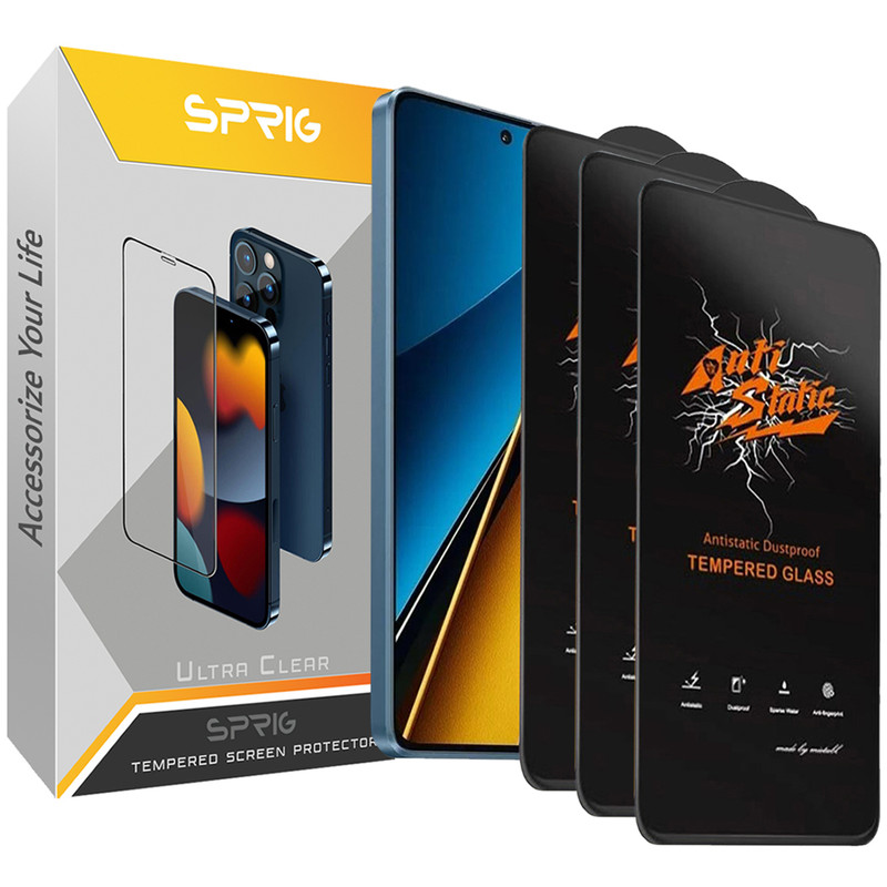 محافظ صفحه نمایش اسپریگ مدل AntisB3 مناسب برای گوشی موبایل شیائومی Poco F6 / Redmi K70 Pro بسته سه عددی