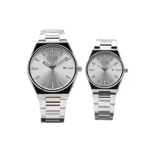 ست ساعت مچی عقربه‌ای کوارتز زنانه و مردانه کرست مدل 6288-1 6287-1