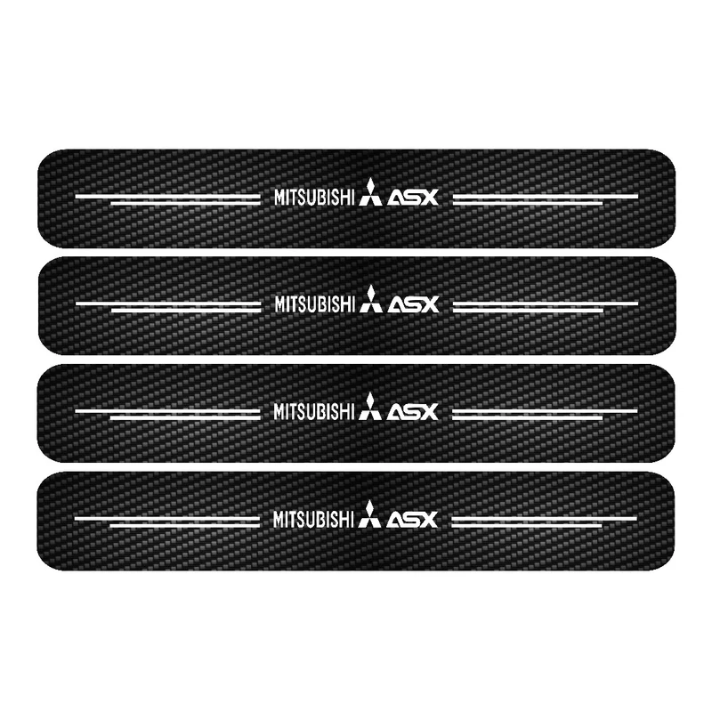 برچسب بدنه خودرو مهدیار مدل پارکابی کربن کد SP159 مناسب برای میتسو بیشی ASX بسته 4 عددی