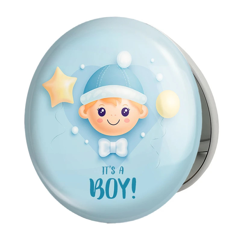 آینه جیبی خندالو طرح تعیین جنسیت مدل تاشو کد 10952 