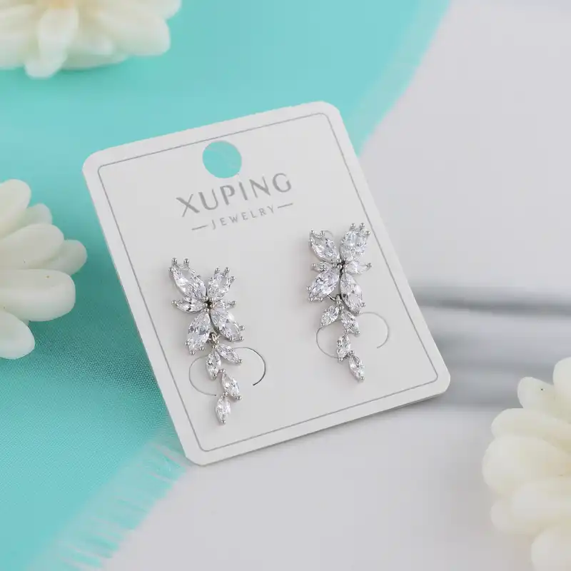 گوشواره زنانه ژوپینگ مدل گل کد J777