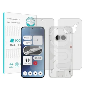 Rock space HyGEL model transparent screen protector suitable for Nothing Phone 2a mobile phone along with the back of the phone