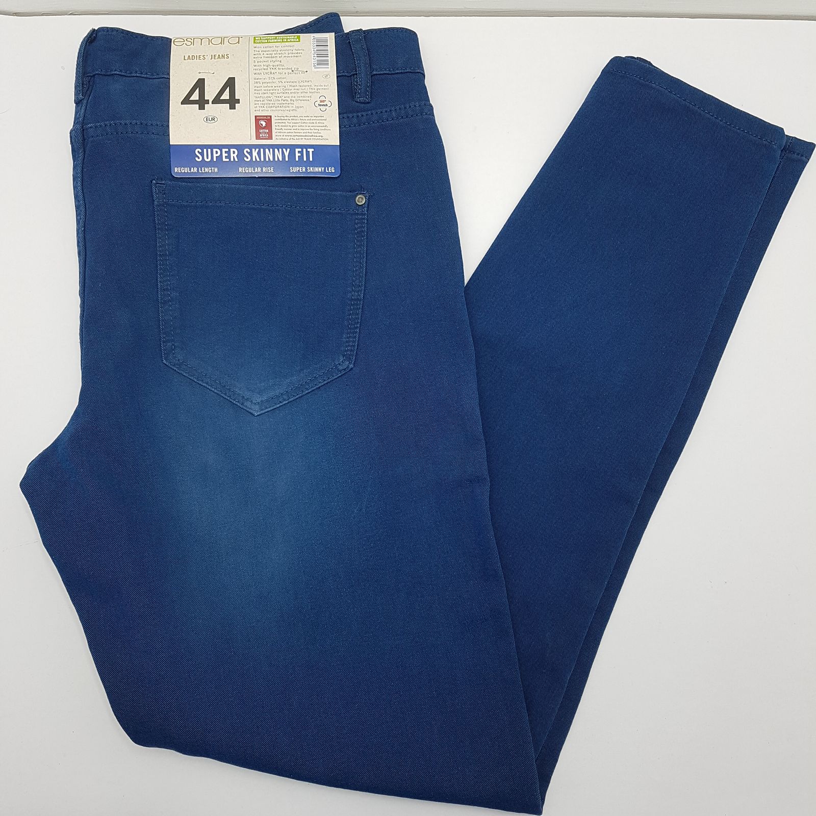 شلوار جین اسکینی زنانه اسمارا مدل سوپر اسکینی کد B2025LB -  - 2