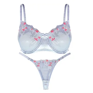 ست شورت و سوتین زنانه لمون مدل پینترستی رنگ آبی آسمانی