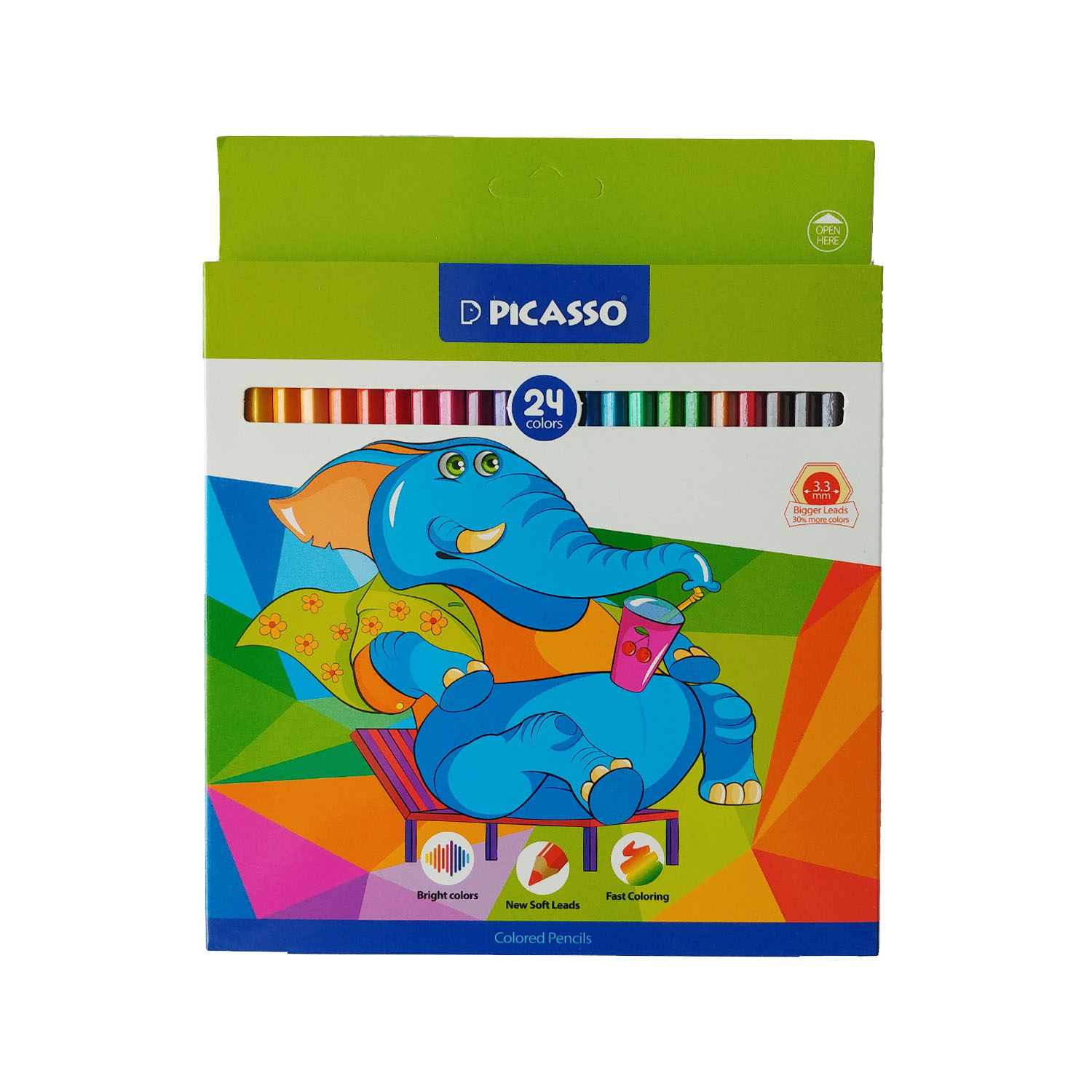 نقد و بررسی مداد رنگی 24 رنگ پیکاسو مدل SUPERB WRITER طرح فیل توسط خریداران