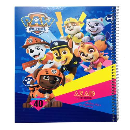 دفتر مشق 50 برگ آزاد مدل حاشیه دار کد 120