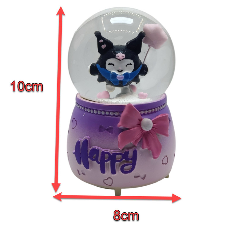 گوی موزیکال مدل چراغ دار طرح کرومی