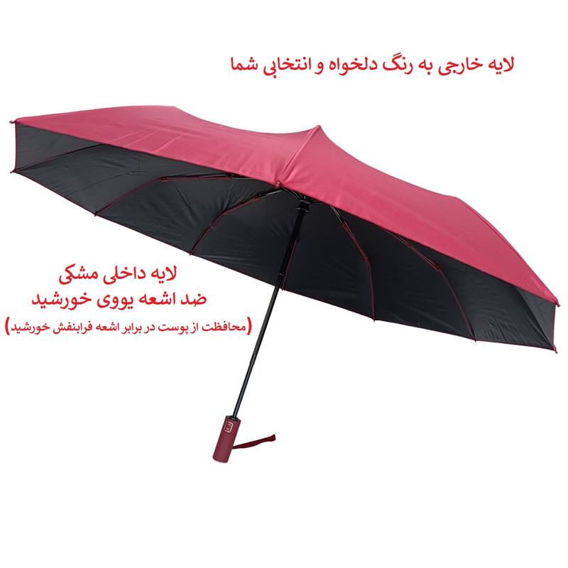 چتر 10 پره مدل سینک دوبل وان قطر 116 سانتی‌متر