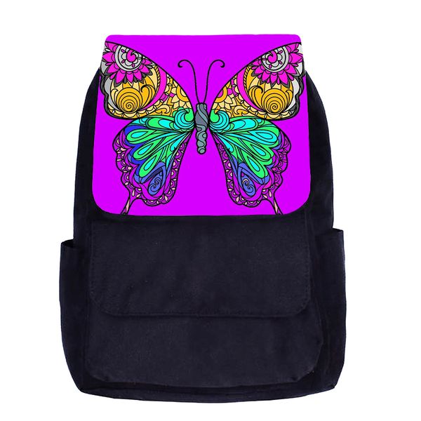 کوله پشتی مدرسه مدل پروانه کد K068