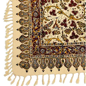پارچه قلمکار ممتاز سایز 100 × 100 سانتی‌متر مدل 3015 231