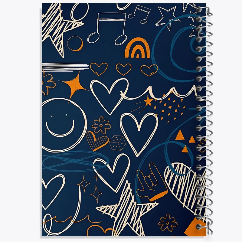 دفتر لیست خرید 50 برگ خندالو طرح پترن فانتزی کد N4479