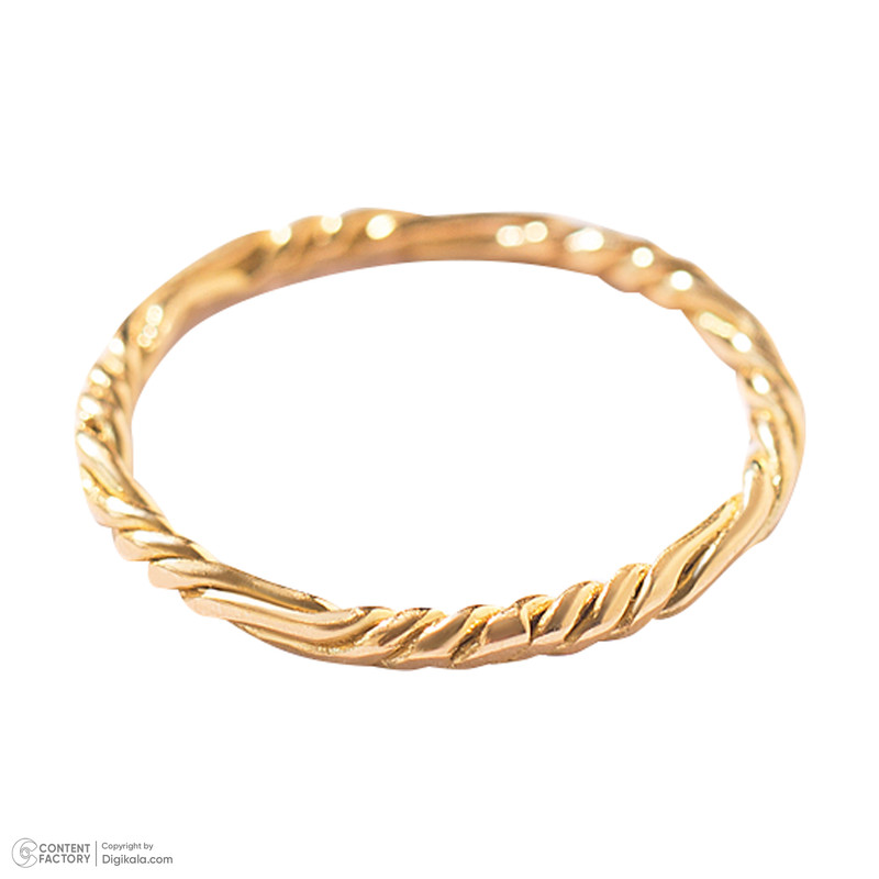 انگشتر طلا 18 عیار زنانه پرسته مدل پیچ کد wr774 سایز 56