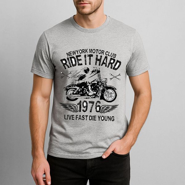 تیشرت آستین کوتاه مردانه مدل موتور S41