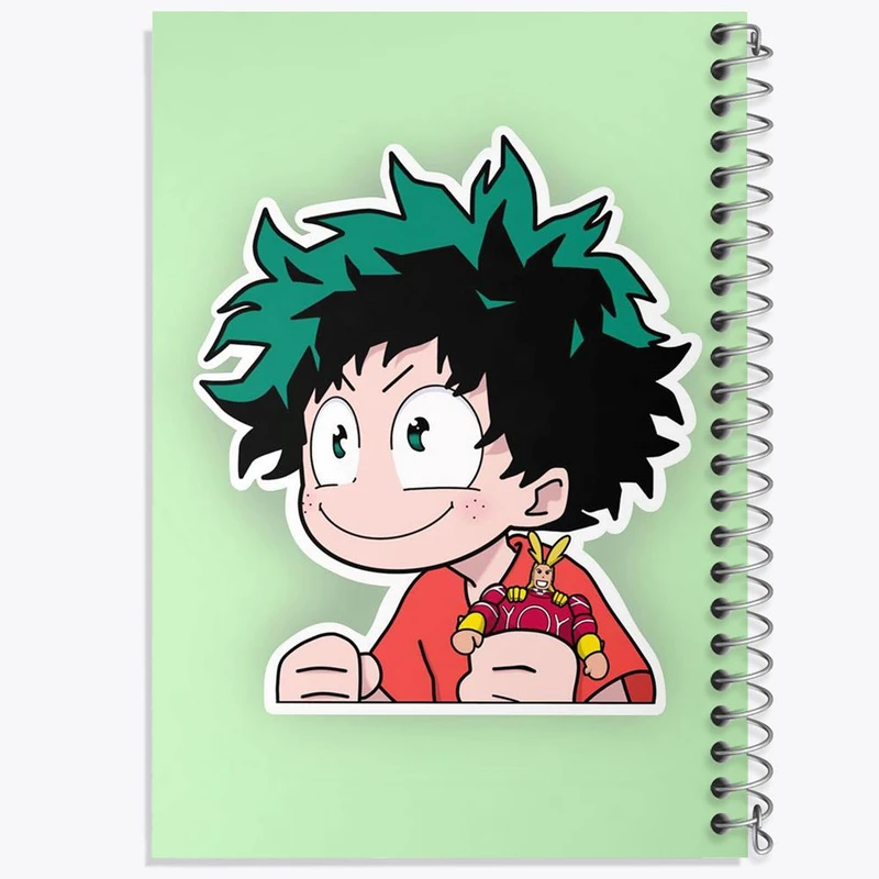 دفتر ژورنال نویسی 50 برگ خندالو مدل نقطه ای طرح ایزوکو میدوریا انیمه آکادمی قهرمان من My Hero Academia کد 10073